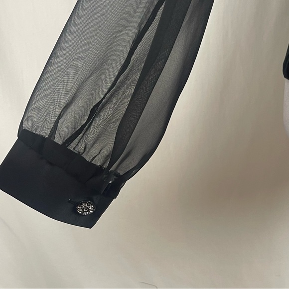 Betsy Lauren Black Velvet Vintage Jacket Size S - Picture 7 of 10